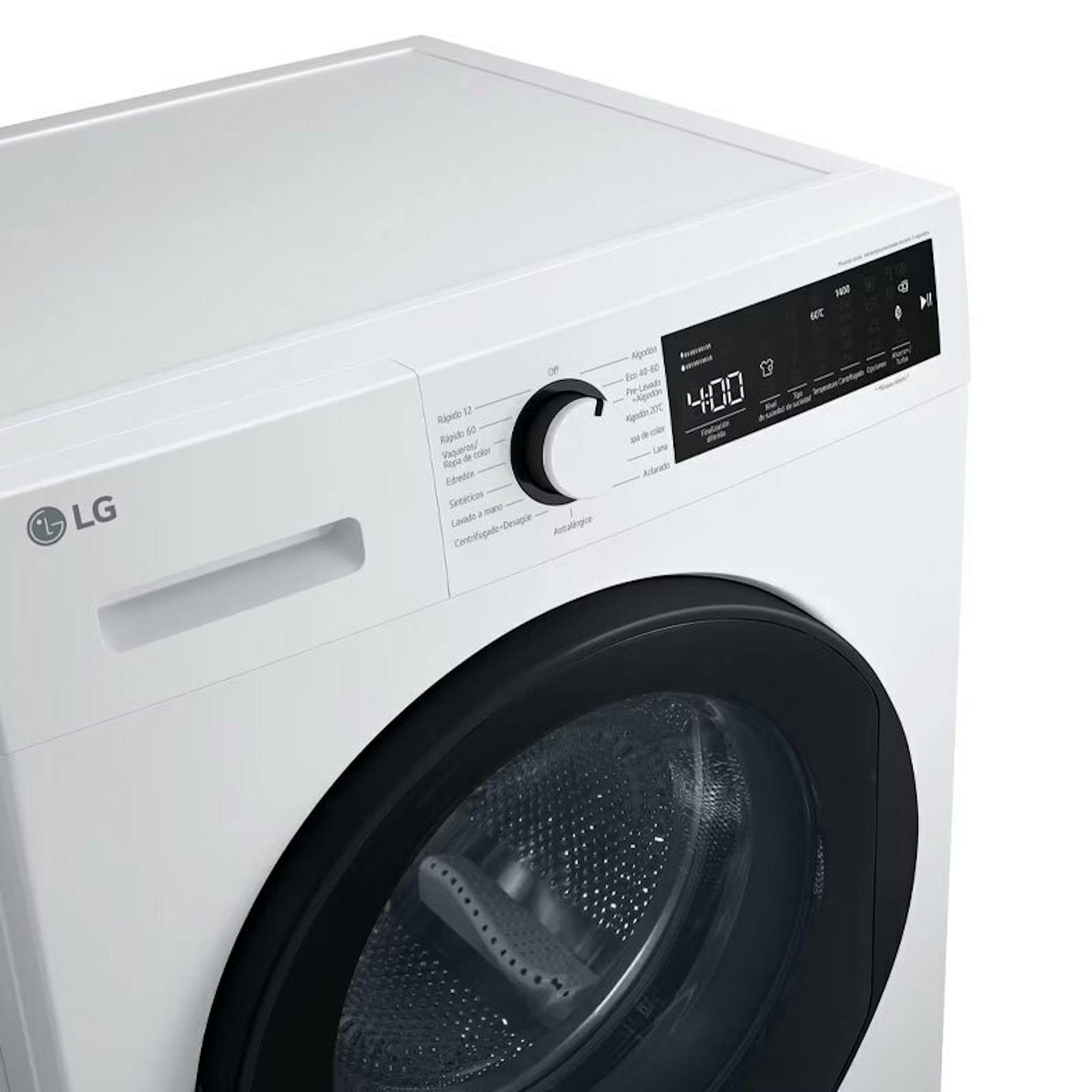 Lavadora LG F4WT2009S3W blanca de carga frontal