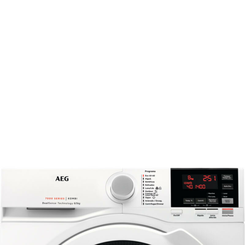 Lavasecadora AEG L7WBG851 – 8 kg lavado, 5 kg secado, Inverter 1600 rpm