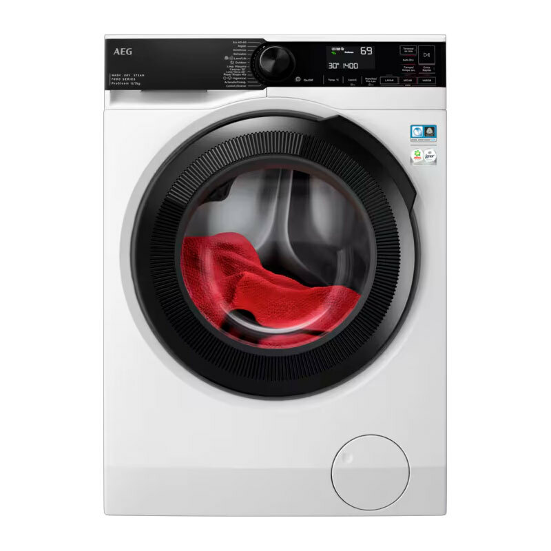 Lavasecadora AEG LWR7304L4B Serie 7000 ProSteam – 11 kg lavado, 7 kg secado, Motor Inverter