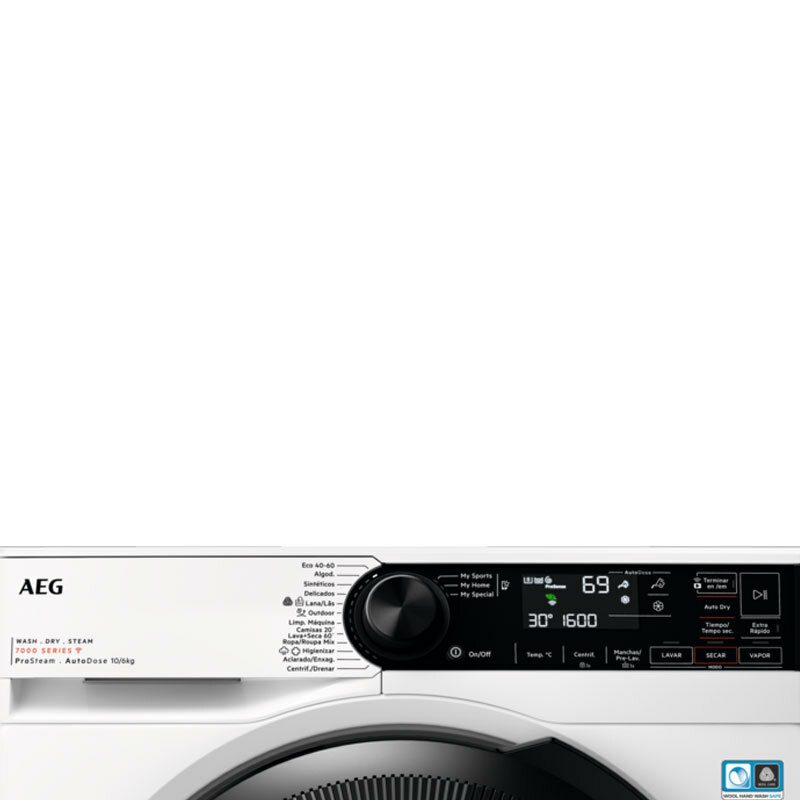 Lavasecadora AEG LWR7316O4B – 10 kg lavado, 6 kg secado, ProSteam