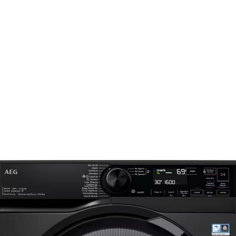 Lavasecadora AEG LWR7316V6O – 10 kg lavado, 6 kg secado, Motor Inverter