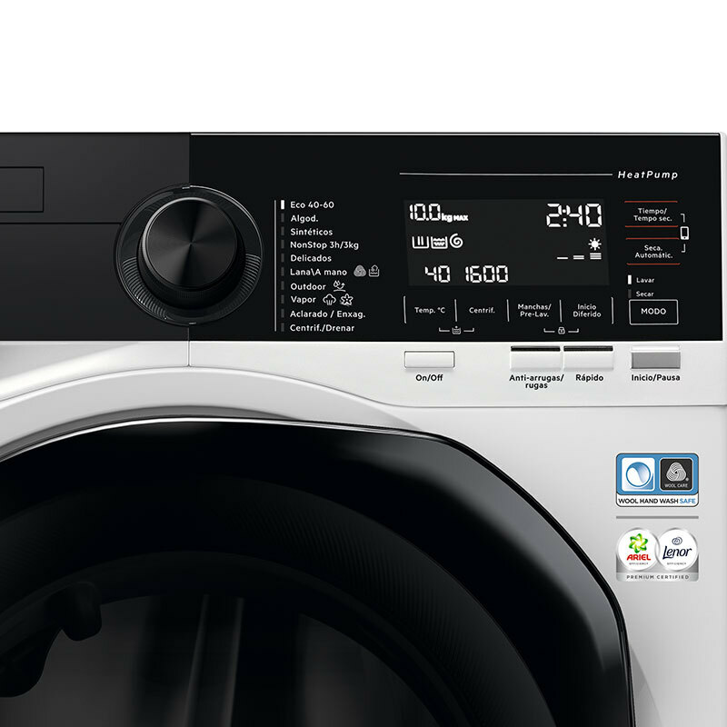 Lavasecadora Libre instalación AEG LWR9816O1C – 10 kg lavado/6 kg secado, Bomba de calor, Conectividad My AEG
