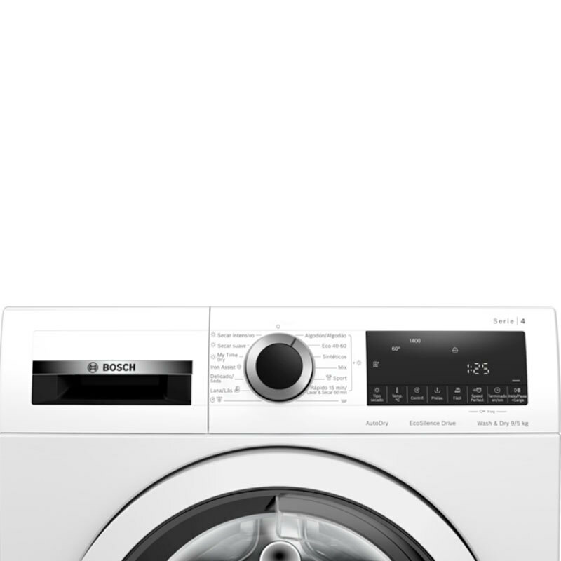 Lavasecadora Bosch WNA13401ES – 9 kg lavado, 5 kg secado, EcoSilence Drive