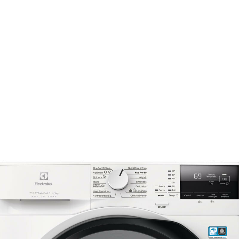 Lavasecadora Electrolux Serie 700 EWI7294M2B – 9 kg lavado, 5 kg secado, Motor Inverter