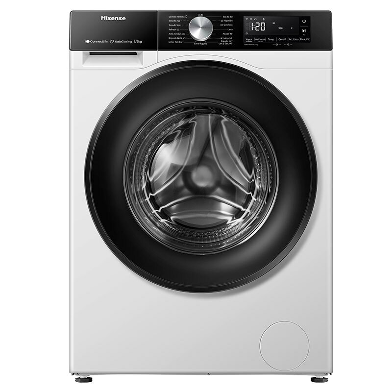 Lavasecadora Hisense WD3S8043BW3 – 8 kg lavado, 5 kg secado, Wi‑Fi