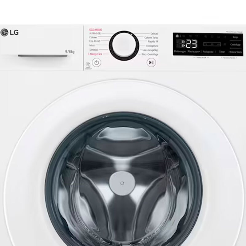 Lavasecadora LG F4DR5009A3W – 9 kg lavado/6 kg secado, Inverter Direct Drive AI DD, Función Vapor