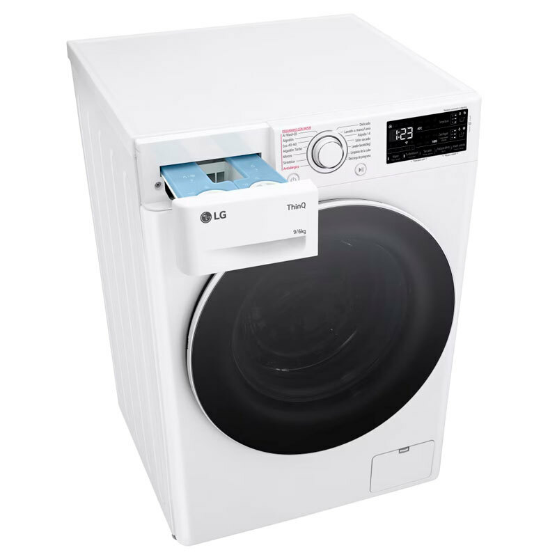 Lavasecadora LG F4DR5509A0W – 9 kg lavado, 6 kg secado, AI DD