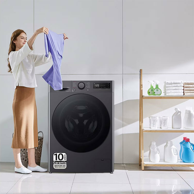 Lavasecadora LG F4DR6010AGM – 10/6 kg, AI Direct Drive, TurboWash360