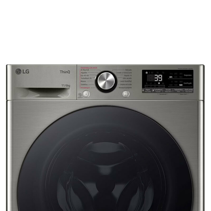 Lavasecadora LG F4DR7011AGS – 11 kg lavado, 6 kg secado, AI Direct Drive
