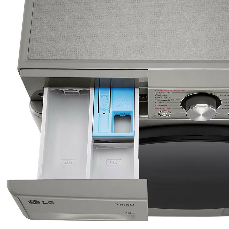 Lavasecadora LG F4DR7011AGS – 11 kg lavado, 6 kg secado, AI Direct Drive