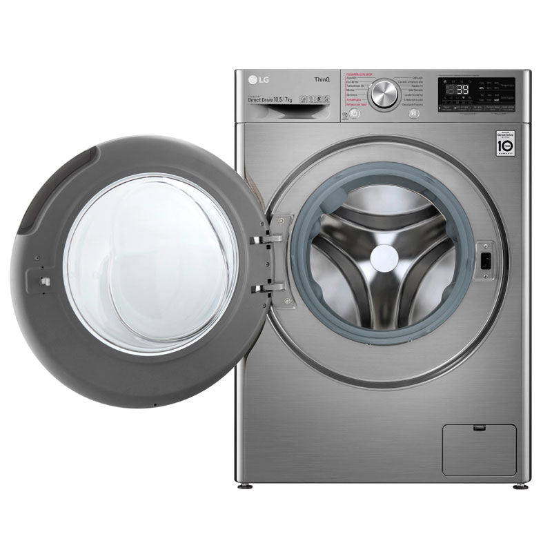 Lavasecadora LG F4DV7010S2S – 10,5 kg lavado, 7 kg secado, Inverter Direct Drive