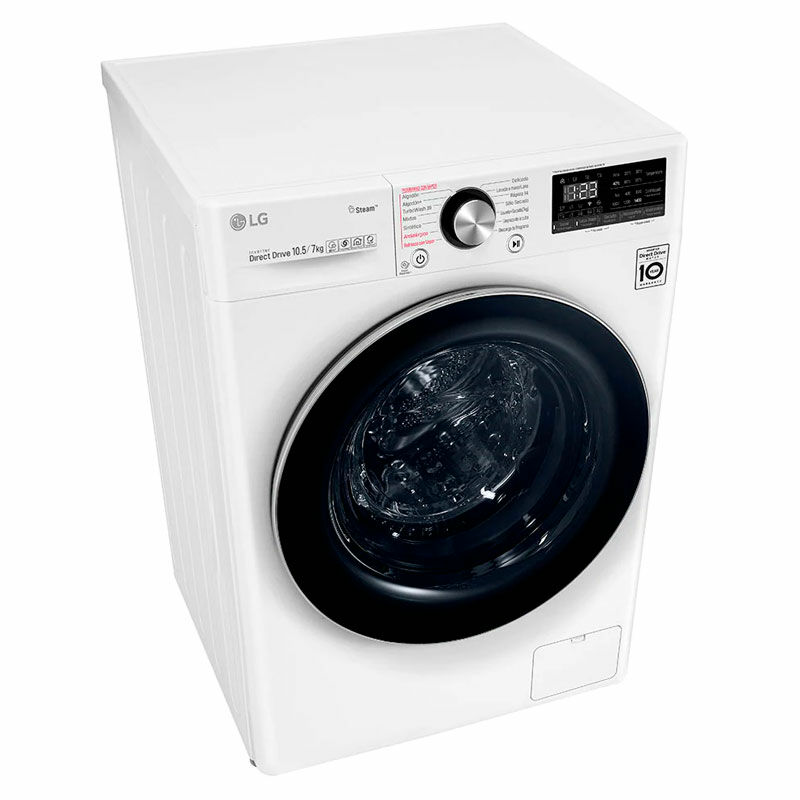 Lavasecadora LG F4DV7510S2W – 10,5 kg lavado/7 kg secado, AI Direct Drive, Autodosificador EzDispense