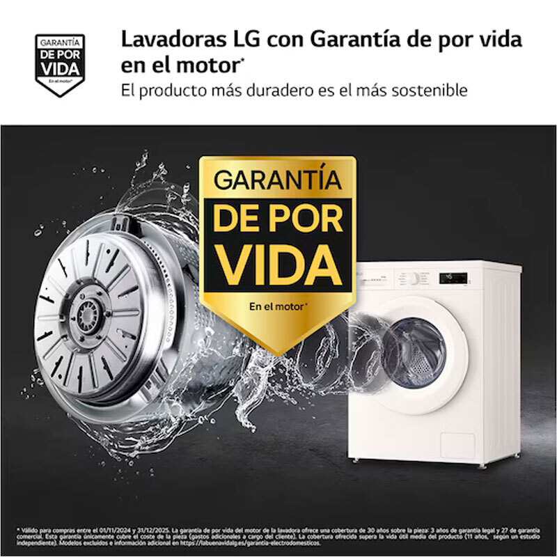 Lavasecadora LG W4X1085NWH – 8 kg/5 kg, 1400 rpm, WiFi ThinQ