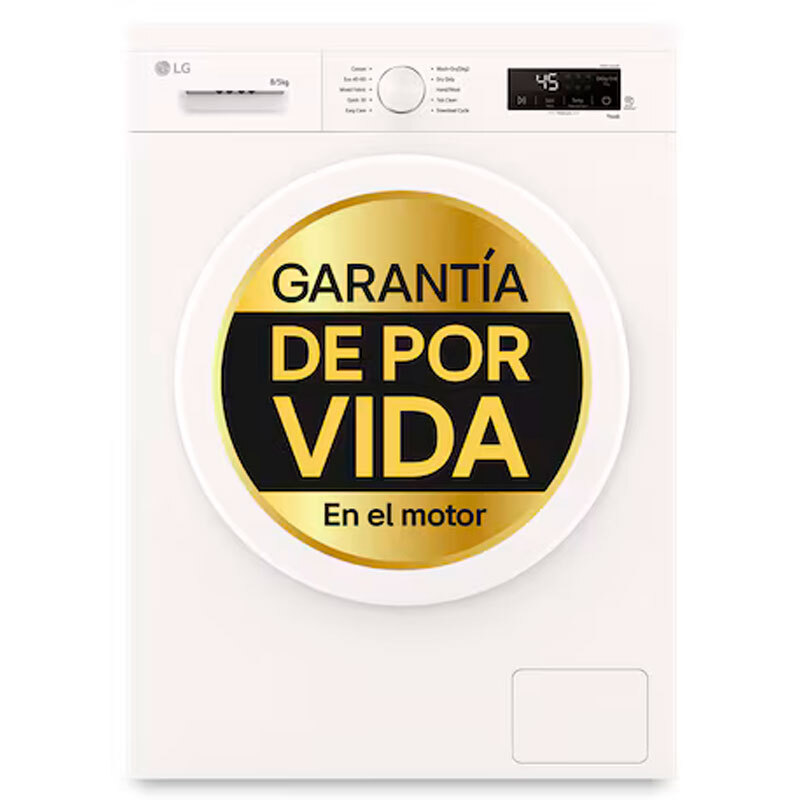 Lavasecadora LG W4X1085NWH – 8 kg/5 kg, 1400 rpm, WiFi ThinQ