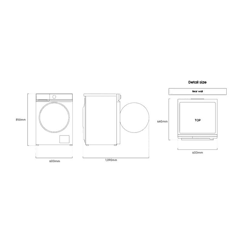 Lavasecadora Samsung WD11DB7B85GWU3 – 11/6 kg (lavado/secado), AI EcoBubble, Autodosificación