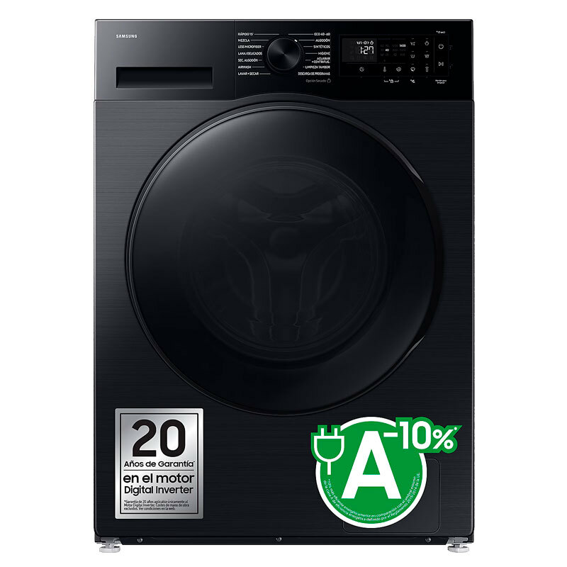 Lavasecadora libre instalación Samsung WD90DG5B15BBEC – 9/6 kg, Digital Inverter, WiFi SmartThings