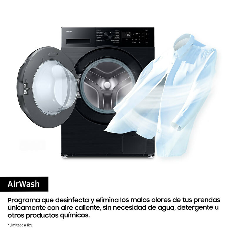 Lavasecadora Samsung WD90DG5G34BBEC – 9 kg lavado, 5 kg secado, Fondo 48 cm