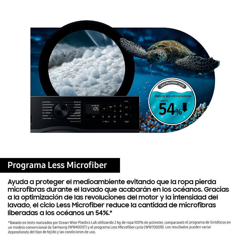 Lavasecadora Samsung WD90DG5G34BBEC – 9 kg lavado, 5 kg secado, Fondo 48 cm