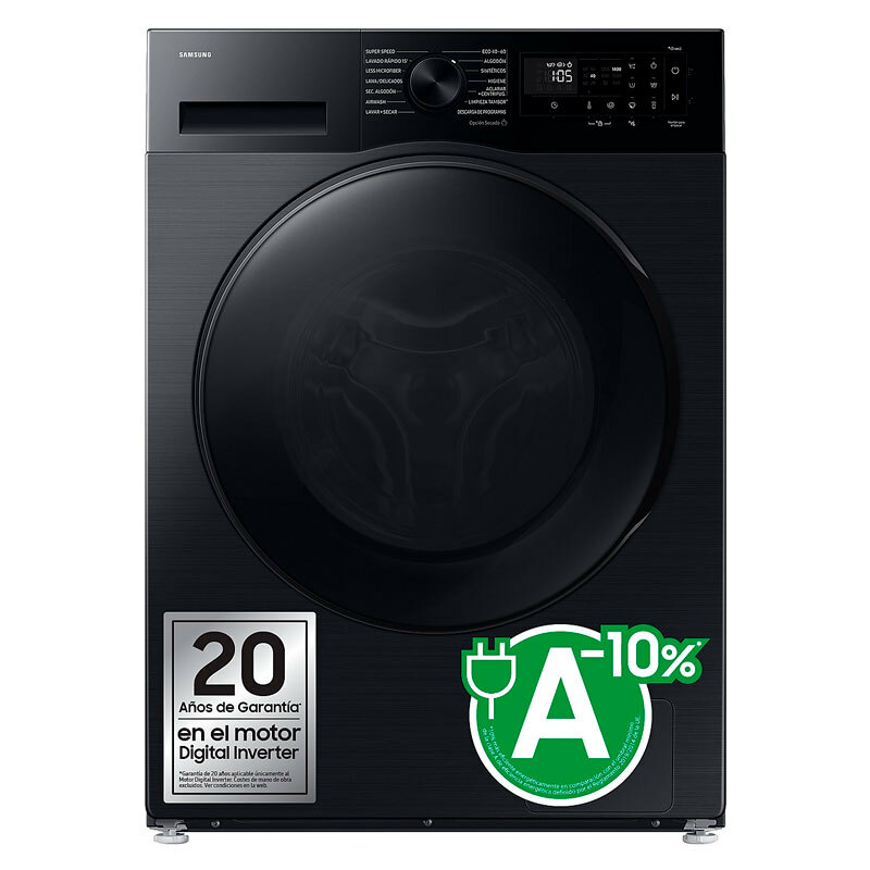 Lavasecadora Samsung WD90DG5G34BBEC – 9 kg lavado, 5 kg secado, Fondo 48 cm