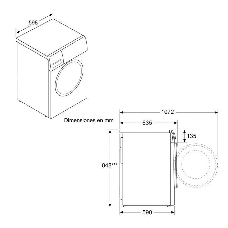 Lavasecadora Siemens WN44G2A0ES – 10,5 kg lavado, 6 kg secado, i‑Dos