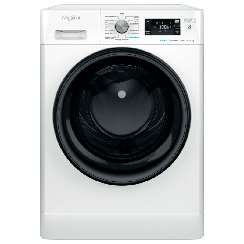 Lavasecadora Whirlpool FFWDB964369BVSPT – 9 kg lavado, 6 kg secado, 1400 rpm
