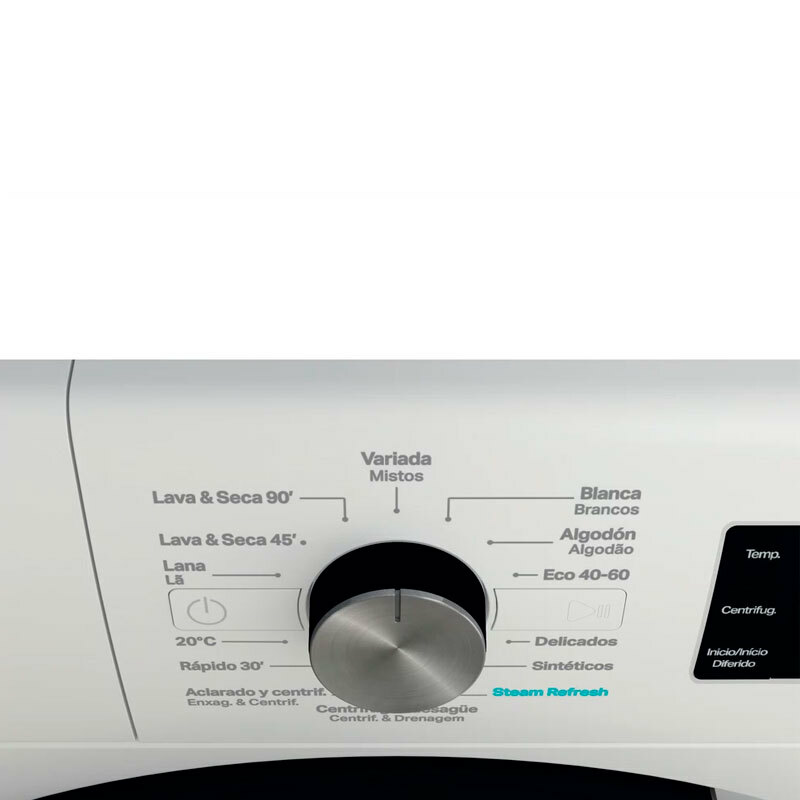 Lavasecadora Whirlpool FFWDB976258BVSPT – 9 kg lavado, 7 kg secado, Motor Inverter