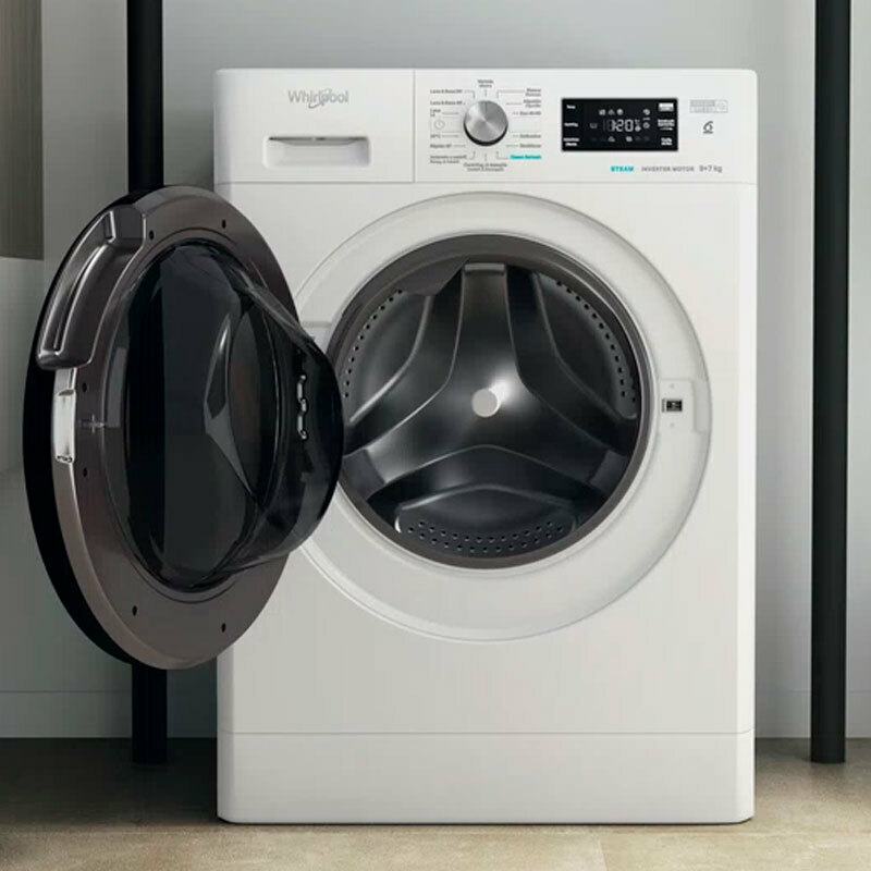 Lavasecadora Whirlpool FFWDB976258BVSPT – 9 kg lavado, 7 kg secado, Motor Inverter