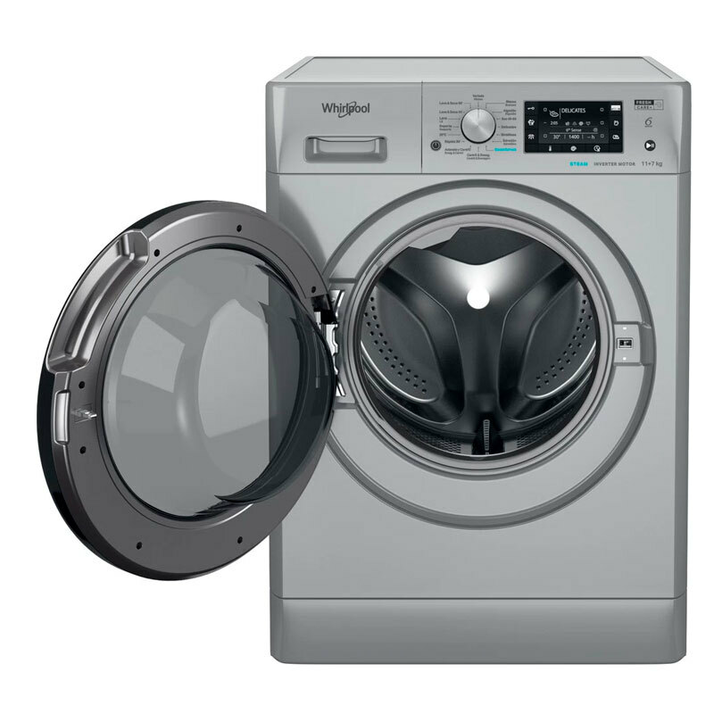 Lavasecadora Whirlpool FFWDD1174269SBVSPT – 11 kg lavado, 7 kg secado, Motor Inverter