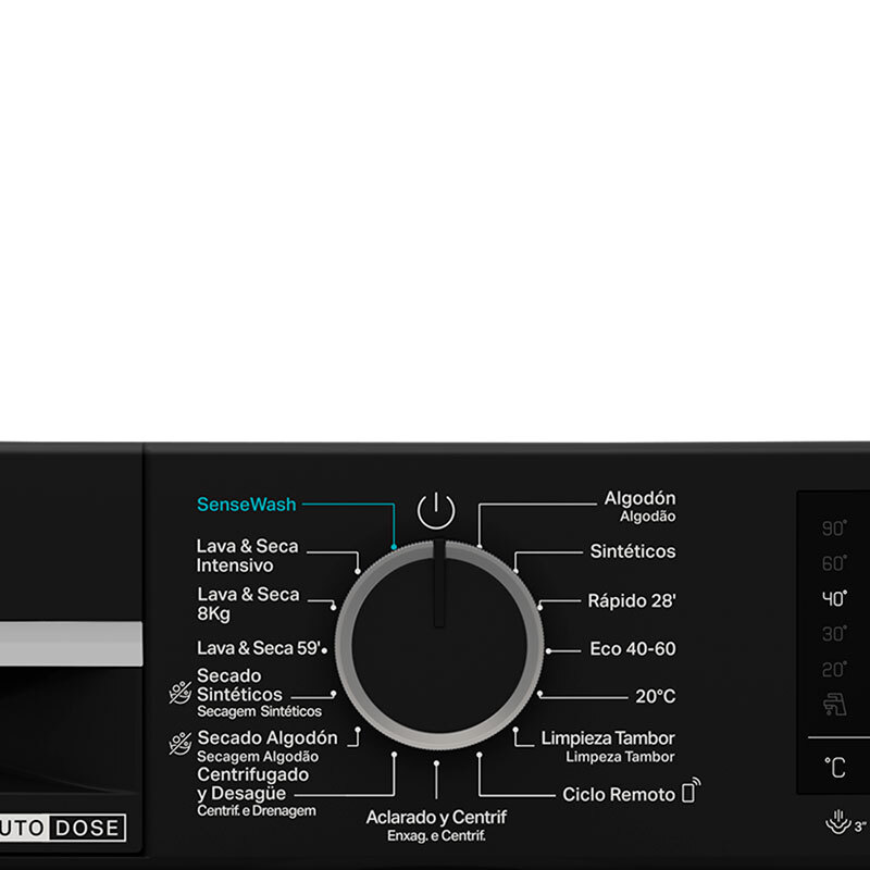 Lavasecadora Whirlpool WPD2836WADSSPT – 12 kg lavado, 8 kg secado, Motor Inverter 1.400 rpm