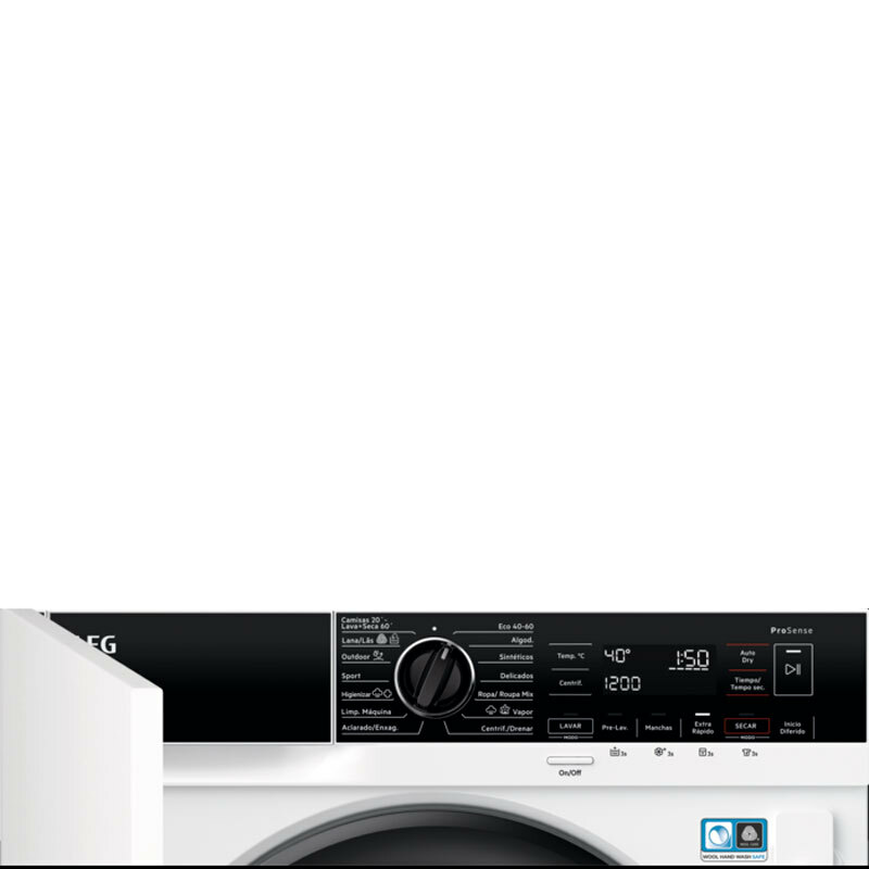 Lavasecadora Integrable AEG LWN7E8636F – 8 kg lavado, 4 kg secado, Motor Inverter