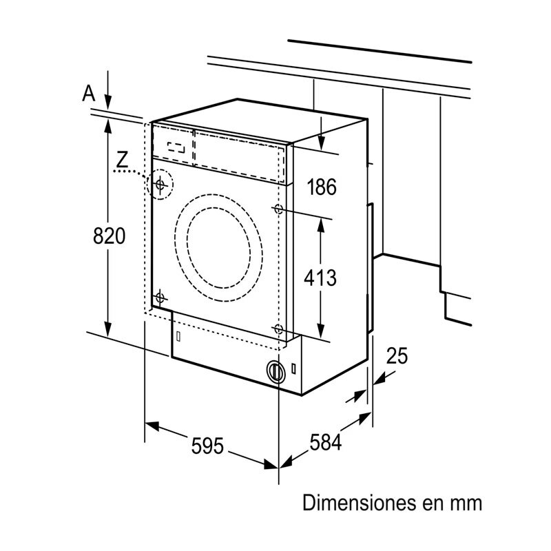Lavasecadora integrable Bosch WKD28543ES – 7 kg lavado, 4 kg secado, AutoDry