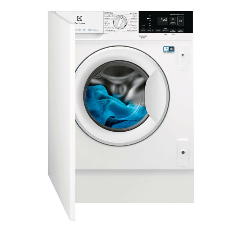 Lavasecadora integrable Electrolux EN7W4862OF – 8 kg lavado, 4 kg secado, 1.600 rpm