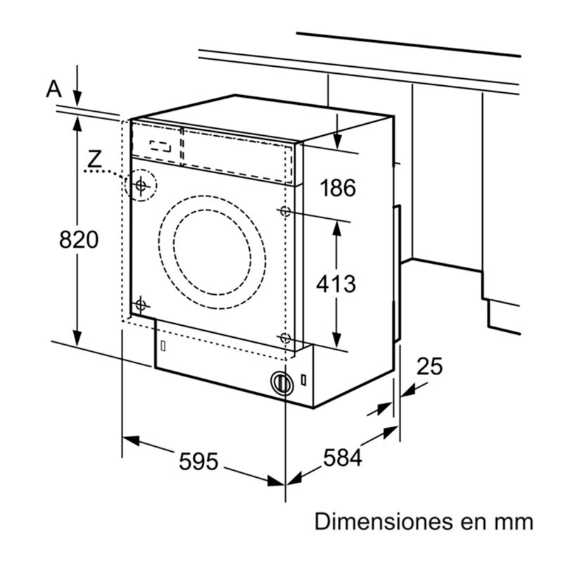 Lavasecadora integrable Siemens WK14D543ES – 7 kg lavado, 4 kg secado, 1.400 rpm
