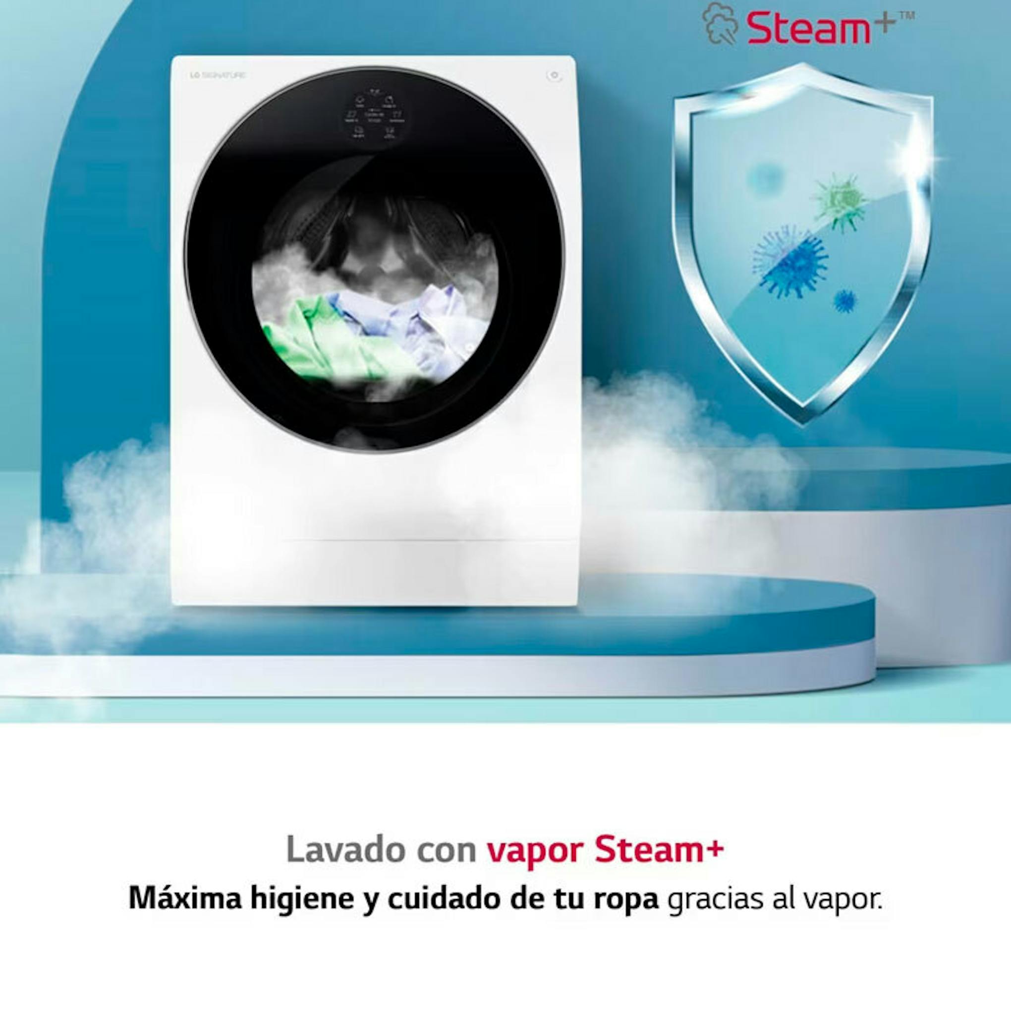 Lavasecadora LG LSWD100E blanca de carga frontal