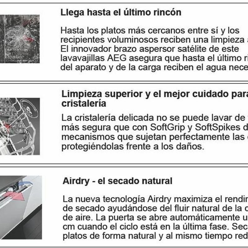 Lavavajillas 60 cm AEG FFB63700PW – 15 servicios, Motor Inverter, AquaStop