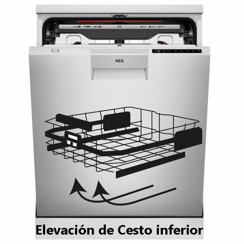 Lavavajillas AEG FFB83816PM – ComfortLift, 14 servicios, 42 dB