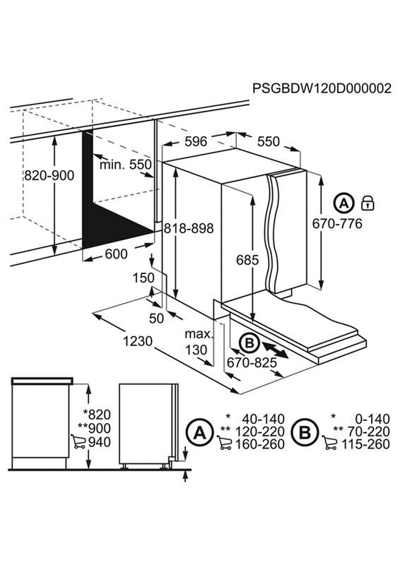 Lavavajillas integrable 60 cm AEG FSE74707P – 15 servicios, Motor Inverter, Secado AirDry