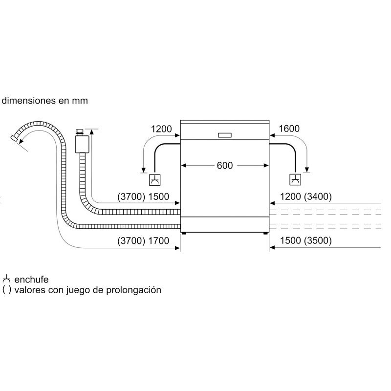 Lavavajillas Balay 3VS5031BP – 13 servicios, Home Connect, 46 dB