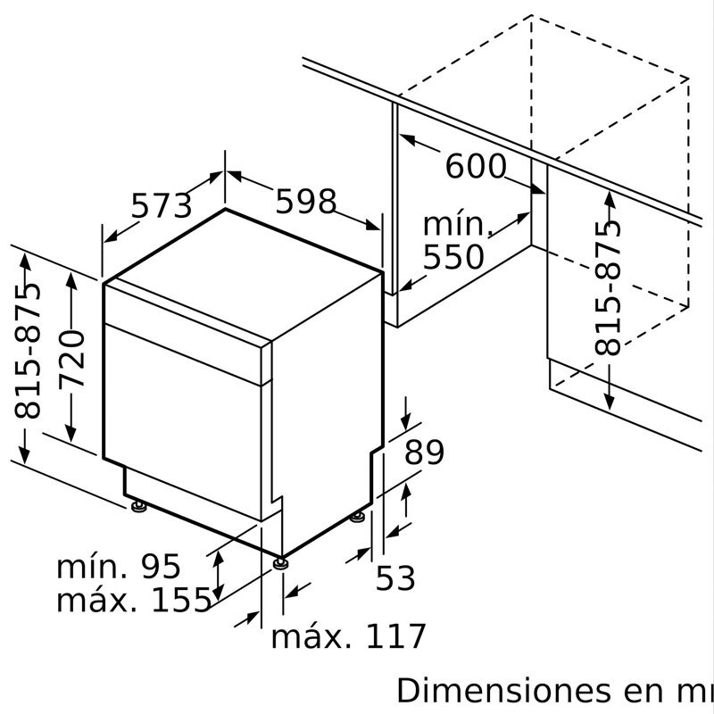 Lavavajillas Bosch SMP4ECC72S – 60 cm, 14 servicios, Clase A