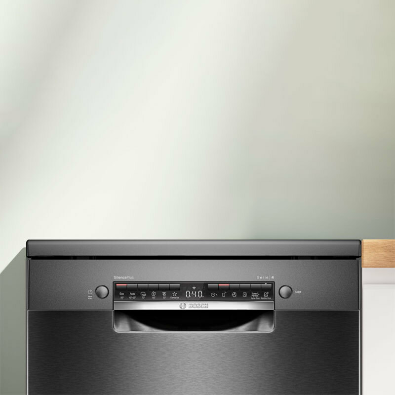 Lavavajillas Bosch SMS4EMC06E – 14 servicios, Home Connect, Negro antihuellas