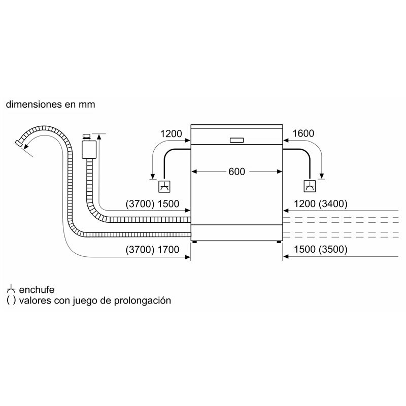 Lavavajillas 60 cm Bosch SMS4EMW06E – 14 servicios, 42 dB, Home Connect