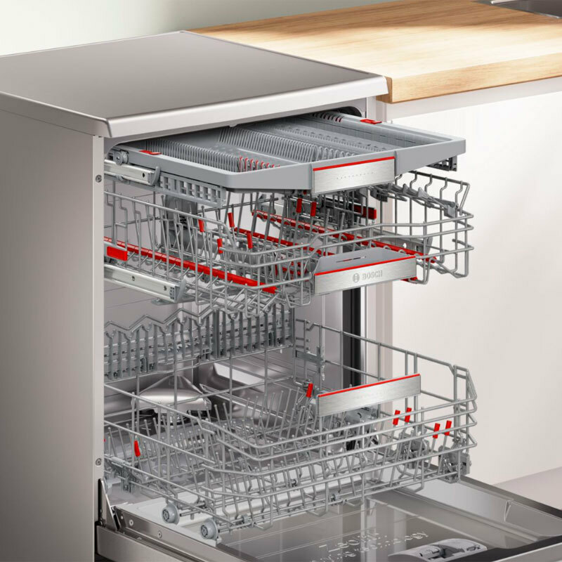 Lavavajillas libre instalación Bosch SMS8TCI04E – Secado zeolitas, 14 servicios, Home Connect