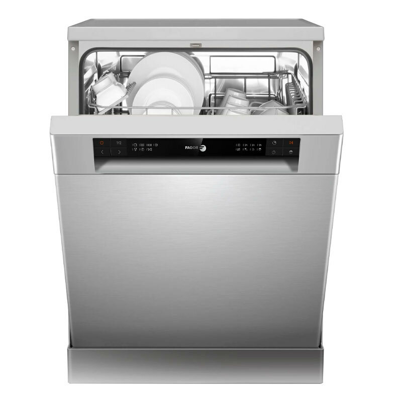 Lavavajillas independiente Fagor 3LVF620MX – 12 servicios, 11 L/ciclo, 49 dB