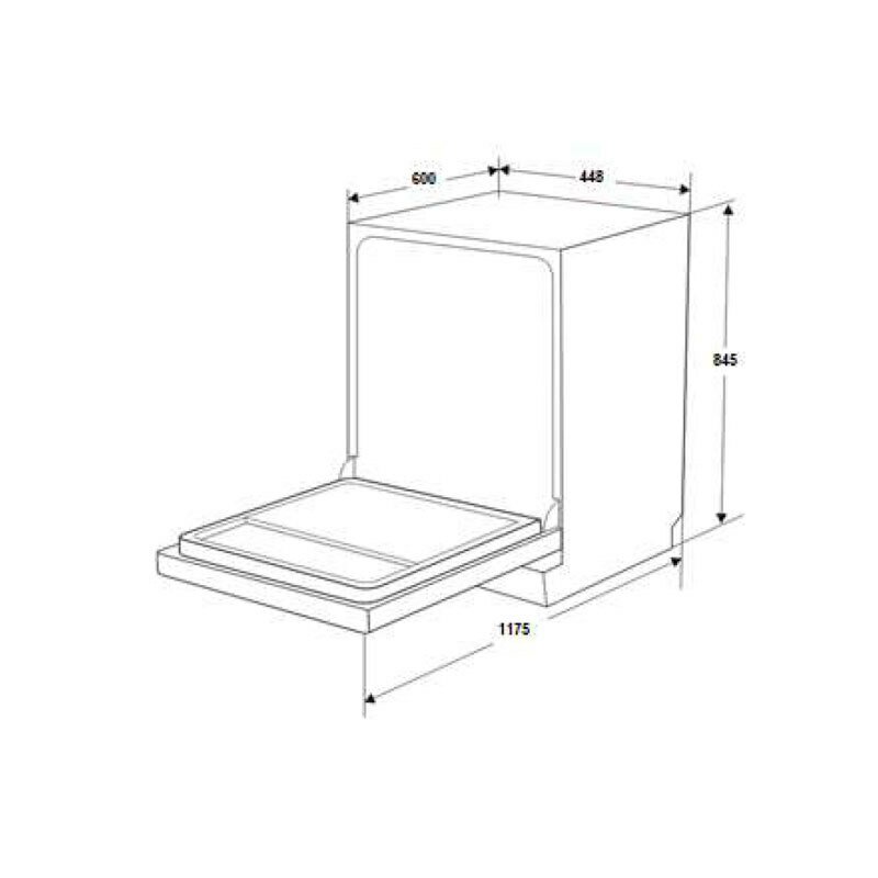 Lavavajillas 45 cm Fagor 4LVF435ADX – 10 servicios, 3ª bandeja, AutoDoor