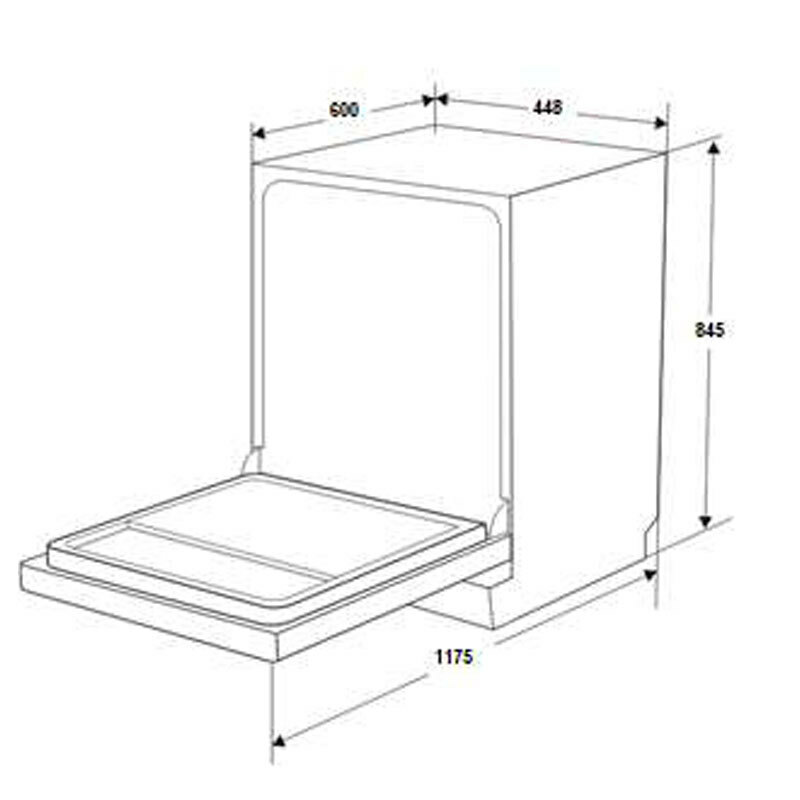 Lavavajillas 45 cm Fagor 4LVF435AD – 10 servicios, AutoDoor, tercera bandeja