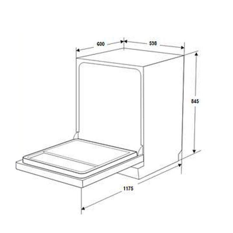 Lavavajillas Fagor 4LVF635AD – 60 cm, 14 servicios, 3ª bandeja