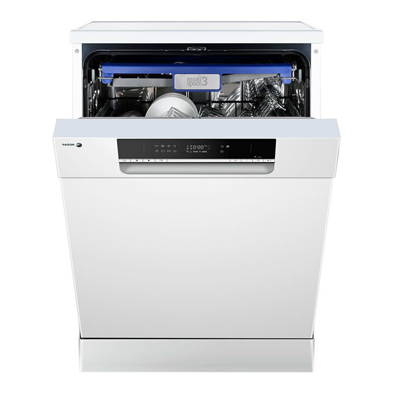 Lavavajillas 60 cm Fagor 4LVF635 – 14 servicios, 3ª bandeja cubiertos, 8 programas