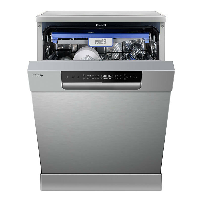 Lavavajillas libre instalación Fagor 4LVF-637ADX – 14 servicios, Apertura automática, 9,8 L/ciclo