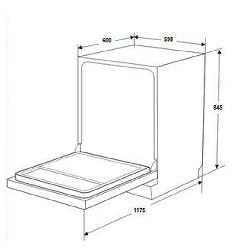 Lavavajillas libre instalación Fagor 4LVF-637ADX – 14 servicios, Apertura automática, 9,8 L/ciclo