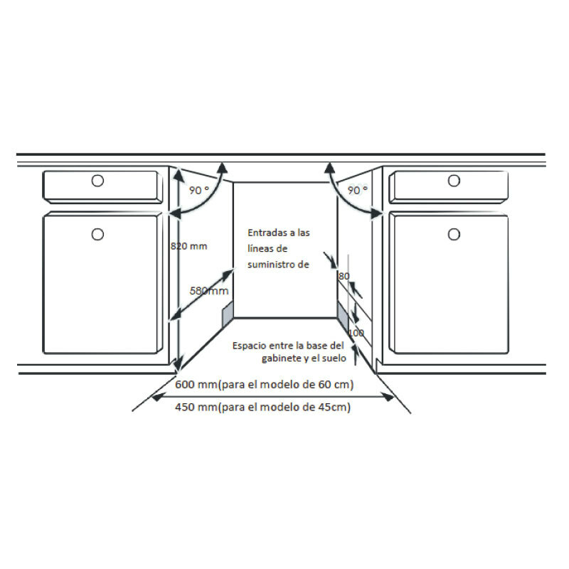 Lavavajillas 60 cm Hisense HS623D10X – 14 servicios, 47 dB, Apertura automática